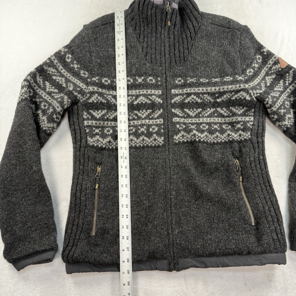 Sherpa Adventure Gear Wool Full Zip Sweater Mens L Fleece Lined Nepal Fair Isle - Picture 6 of 9